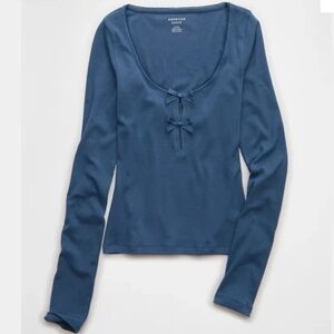 AE Long Sleeve Bow Shirt